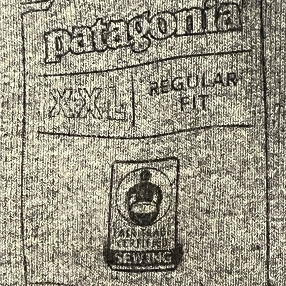 PATAGONIA Hoodie Mens XXL Fitz Roy Horizons Uprisal Gravel Heather Gray color - Picture 9 of 9